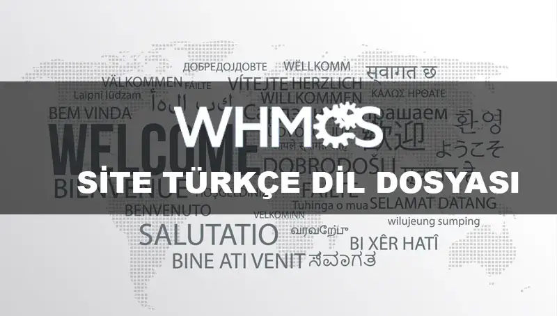 WHMCS Site Türkçe Dil Dosyası